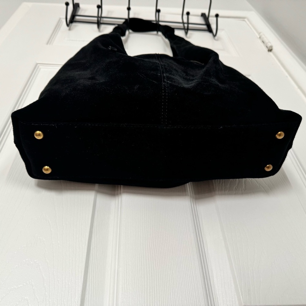 American leather Co. Marietta Knot Suede Hobo Bag - Picture 4 of 8